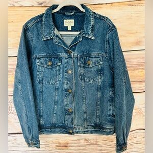 Cabela’s Women’s Blue Medium Wash Long Sleeve Denim Jacket Size L